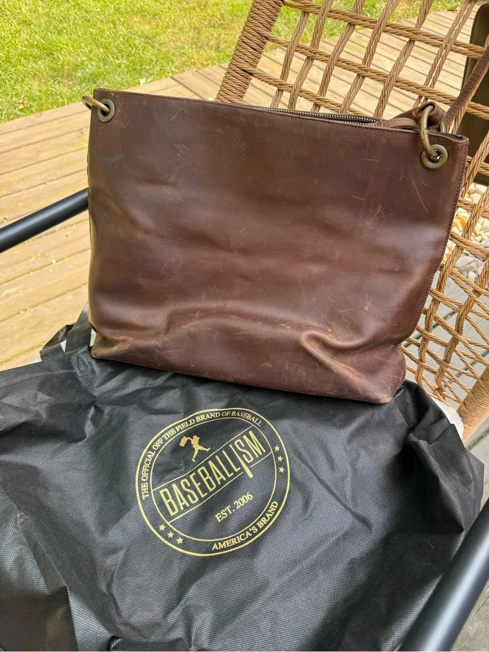 Baseballism Glove Leather Meghan Hobo Bag